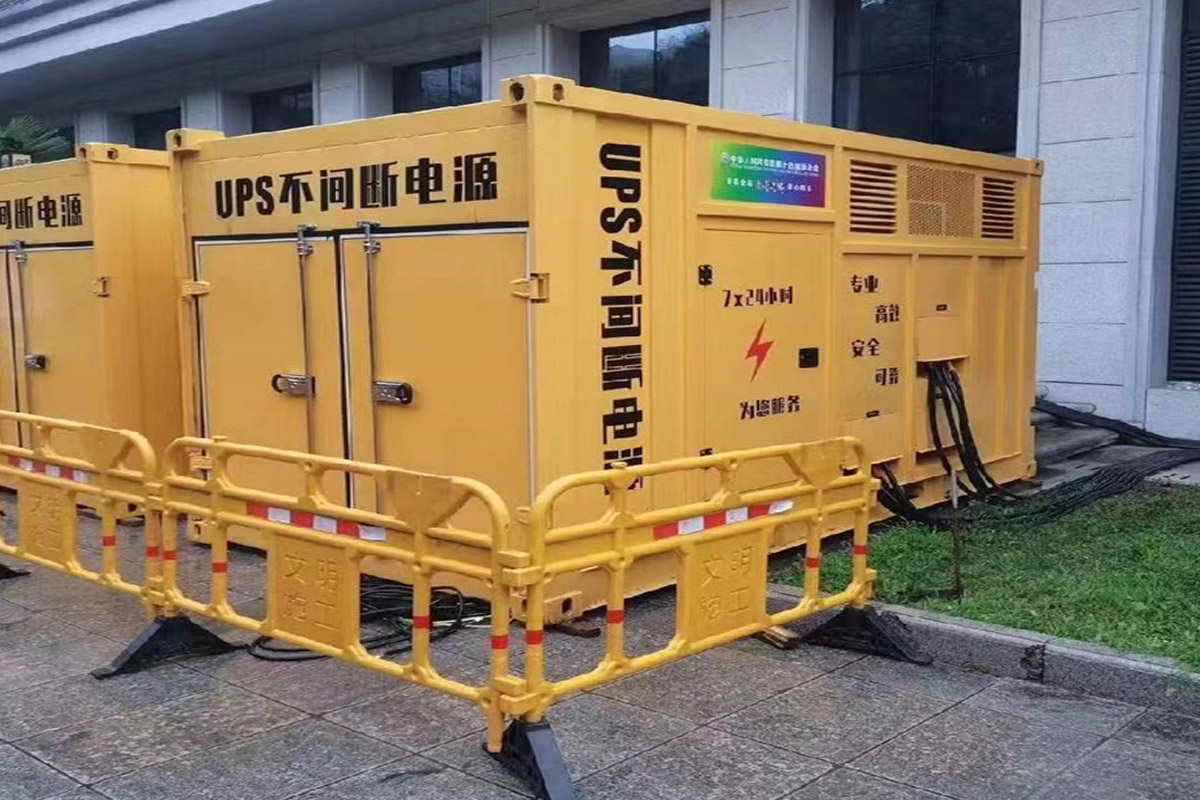 太仓发电机租赁施工现场