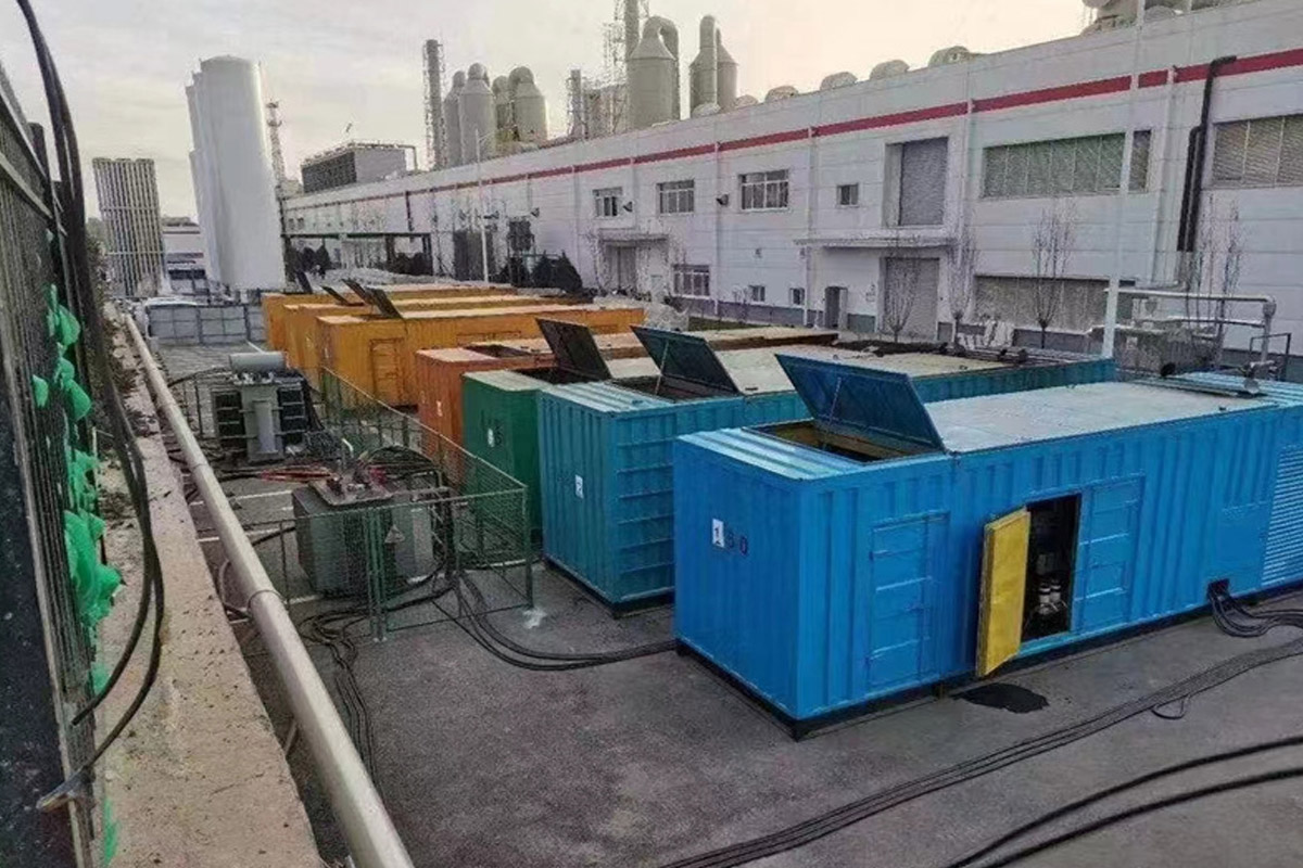 太仓发电机租赁施工现场